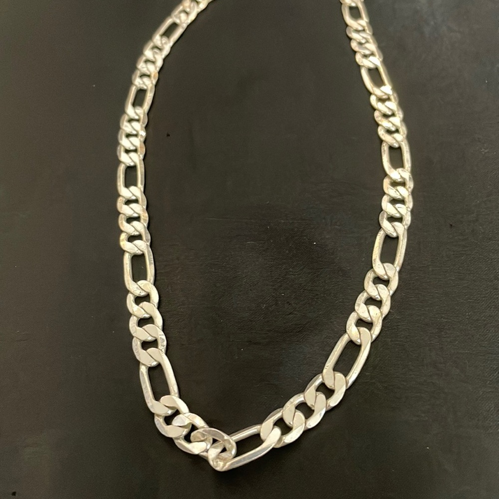 Silver Figaro Chain